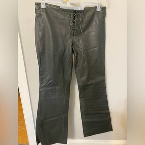 Women’s leather Diesel pants. Size 31.